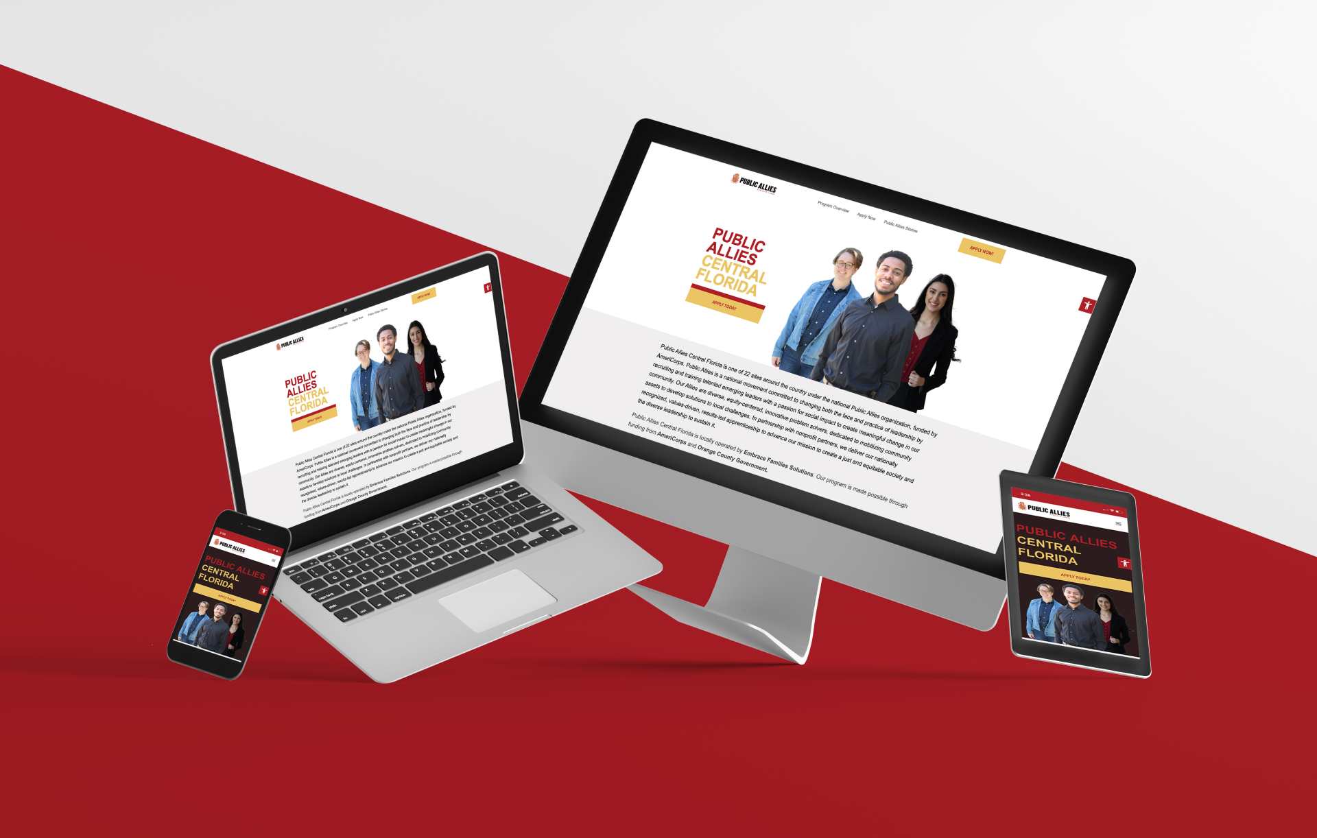 Public Allies Central Florida Web Design